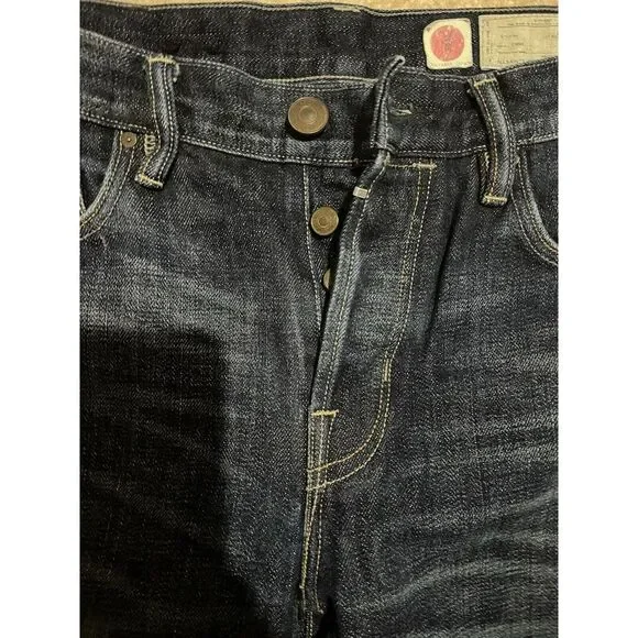 All Saints Dark Blue Straight Men Jeans - Picture 3 of 11